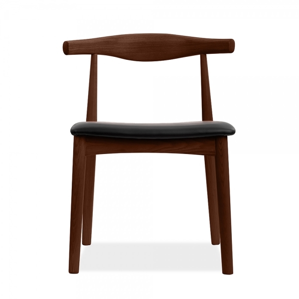 Aalborg Wooden Dining Chair, Black & Walnut