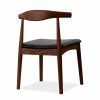 Aalborg Wooden Dining Chair, Black & Walnut