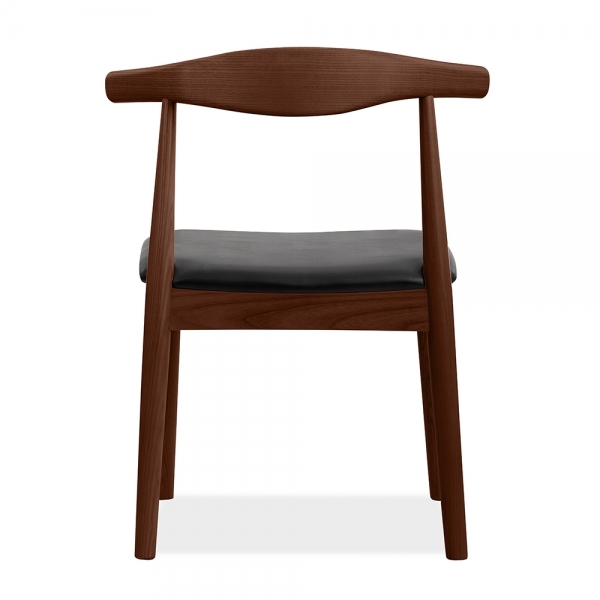 Aalborg Wooden Dining Chair, Black & Walnut