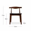Aalborg Wooden Dining Chair, Black & Walnut