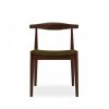 Aalborg Wooden Dining Chair, Moss Green Sustainable Mohair Velvet & Walnut