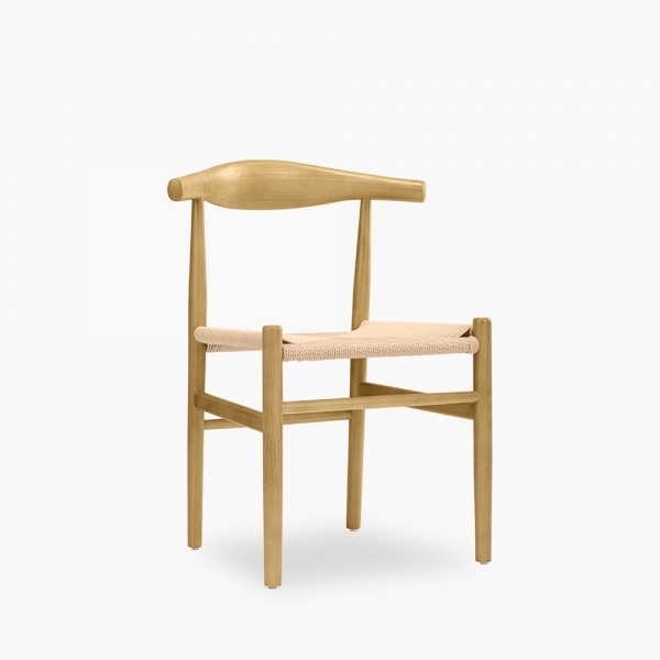 Aalborg Wooden Dining Chair, Natural Weave & Natural