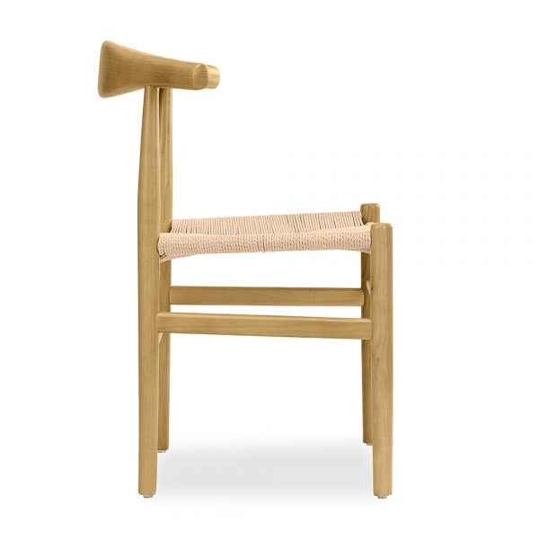 Aalborg Wooden Dining Chair, Natural Weave & Natural