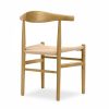 Aalborg Wooden Dining Chair, Natural Weave & Natural
