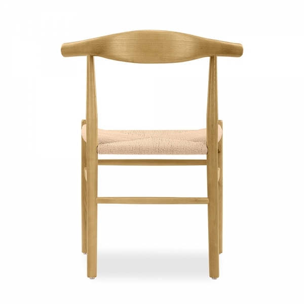 Aalborg Wooden Dining Chair, Natural Weave & Natural