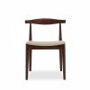 Aalborg Wooden Dining Chair, Speckled Stone Sustainable Boucle & Walnut