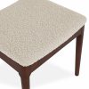 Aalborg Wooden Dining Chair, Speckled Stone Sustainable Boucle & Walnut
