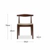 Aalborg Wooden Dining Chair, Speckled Stone Sustainable Boucle & Walnut