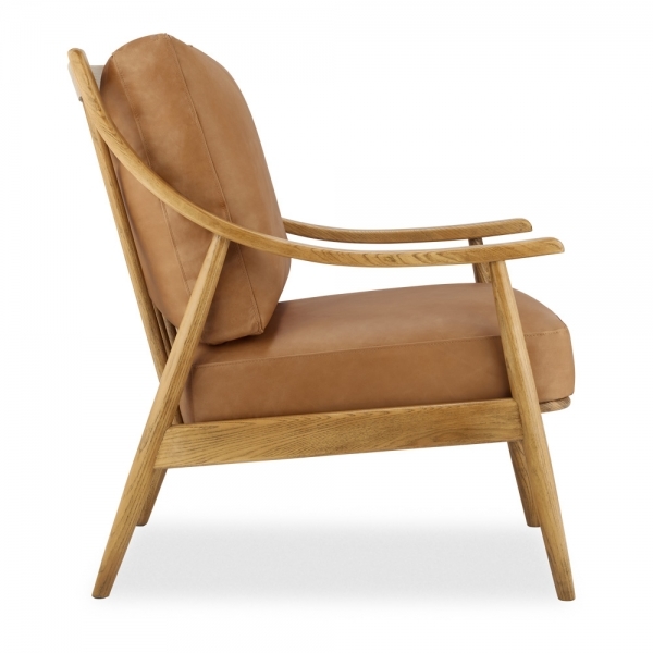 Adelaide Armchair, Tan Leather