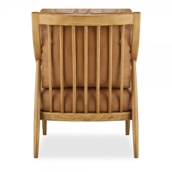 Adelaide Armchair, Tan Leather