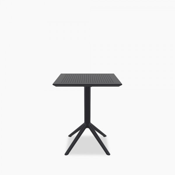 Aiden Folding Square Cafe Table, Black