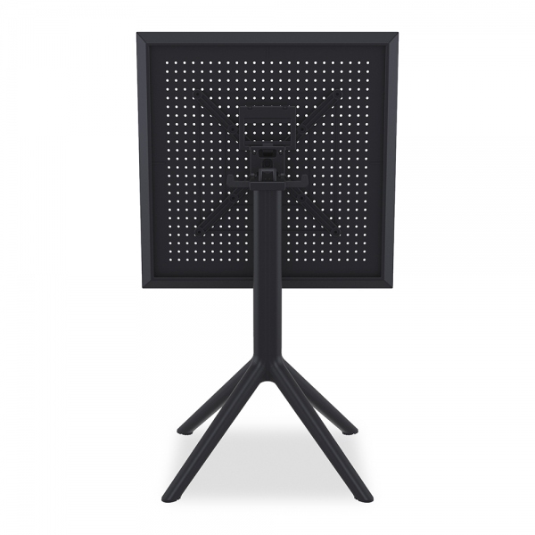 Aiden Folding Square Cafe Table, Black