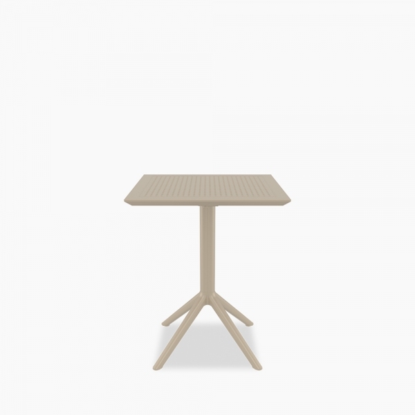 Aiden Folding Square Cafe Table, Taupe