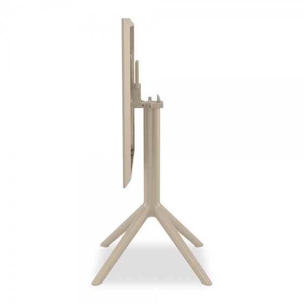 Aiden Folding Square Cafe Table, Taupe