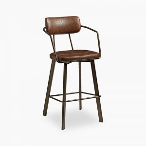 Algora Bar Stool, Vintage Brown