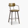 Algora Bar Stool, Vintage Gold