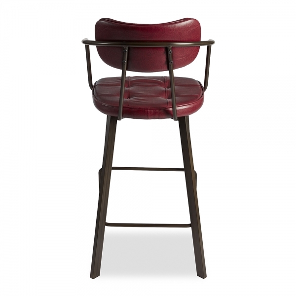 Algora Bar Stool, Vintage Red