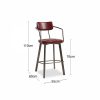 Algora Bar Stool, Vintage Red