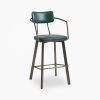 Algora Bar Stool, Vintage Teal