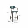Algora Bar Stool, Vintage Teal