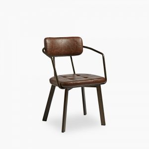 Algora Carver Dining Chair, Vintage Brown