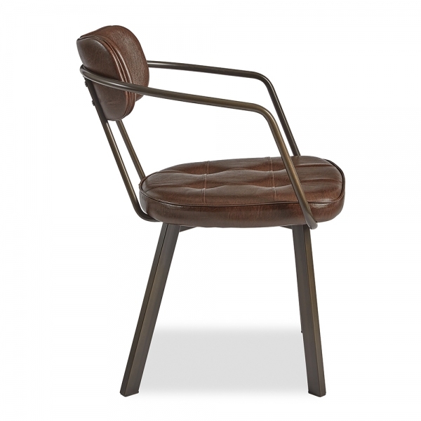 Algora Carver Dining Chair, Vintage Brown