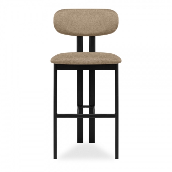 Arbor Bar Stool, Latte Sustainable Fabric
