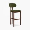 Arbor Bar Stool, Olive Green Sustainable Velvet
