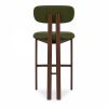 Arbor Bar Stool, Olive Green Sustainable Velvet