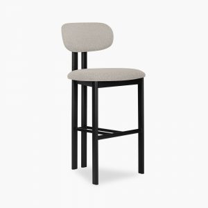 Arbor Bar Stool, Speckled Stone Sustainable Boucle