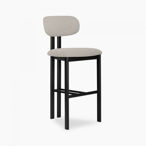 Arbor Bar Stool, Speckled Stone Sustainable Boucle