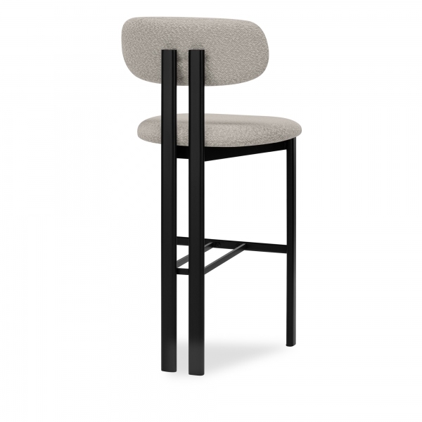 Arbor Bar Stool, Speckled Stone Sustainable Boucle