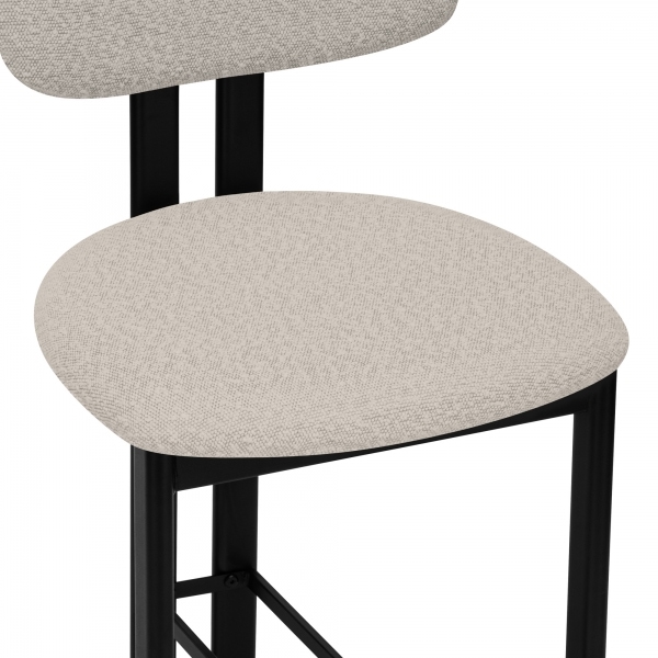 Arbor Bar Stool, Speckled Stone Sustainable Boucle
