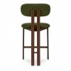 Arbor Kitchen Stool, Olive Green Sustainable Velvet