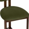 Arbor Kitchen Stool, Olive Green Sustainable Velvet