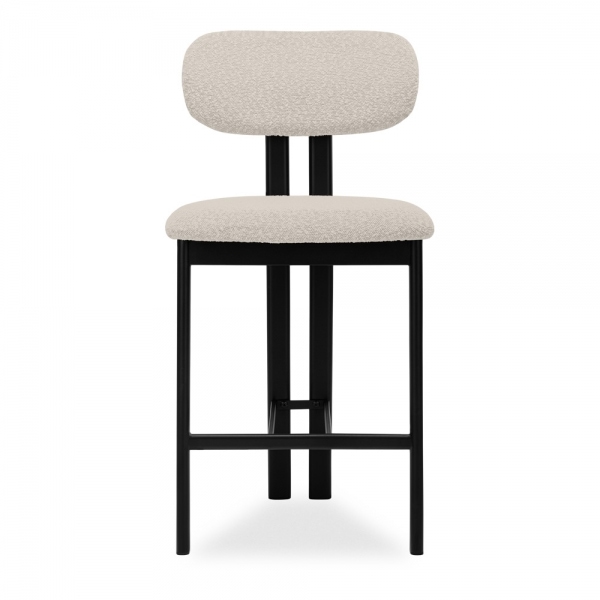 Arbor Kitchen Stool, Speckled Stone Sustainable Boucle