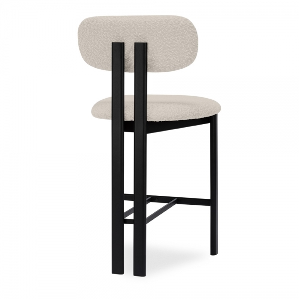Arbor Kitchen Stool, Speckled Stone Sustainable Boucle