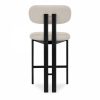 Arbor Kitchen Stool, Speckled Stone Sustainable Boucle