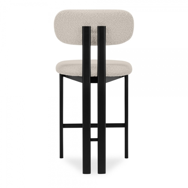 Arbor Kitchen Stool, Speckled Stone Sustainable Boucle