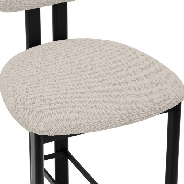 Arbor Kitchen Stool, Speckled Stone Sustainable Boucle