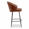 Argyle Bar Stool, Bruciato Tan