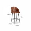 Argyle Bar Stool, Bruciato Tan