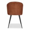 Argyle Leather Tub Chair, Bruciato Tan