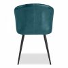 Argyle Leather Tub Chair, Vintage Blue
