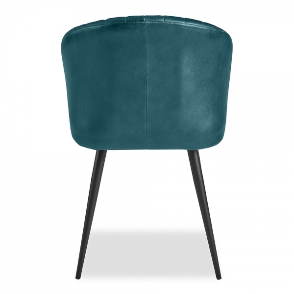 Argyle Leather Tub Chair, Vintage Blue