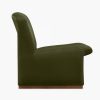 Arlet Accent Chair, Olive Green Sustainable Velvet