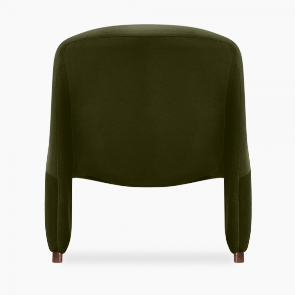 Arlet Accent Chair, Olive Green Sustainable Velvet