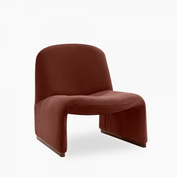 Arlet Accent Chair, Rust Sustainable Velvet
