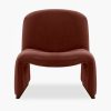 Arlet Accent Chair, Rust Sustainable Velvet