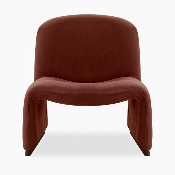 Arlet Accent Chair, Rust Sustainable Velvet